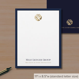 En-tête De Lettre Logo personnalisé d'entreprise moderne