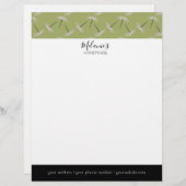 En-tête De Lettre Logo Professionnel - Motif Floral Pixie (Devant / Derrière)