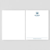 En-tête De Lettre Logo professionnel simple bleu