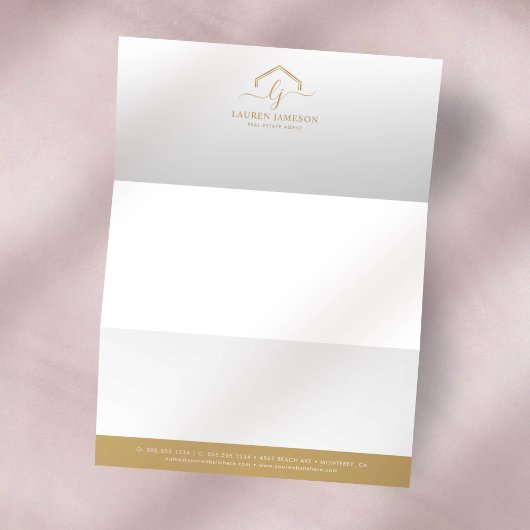 En-tête De Lettre Logo Promotionnel immobilier moderne