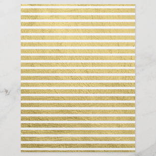 En-tête De Lettre L'or moderne à la mode barre le papier fascinant