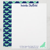 En-tête De Lettre Luna Moth (Devant / Derrière)