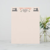 En-tête De Lettre Machine à coudre vintage (Debout devant)