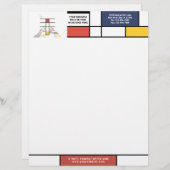 En-tête De Lettre Magnifique Monogramme D'Art Moderne. Lettre T (Devant / Derrière)