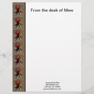 En-tête De Lettre Maïs chat cosmique