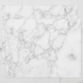 En-tête De Lettre Marbre Blanc (Devant / Derrière)
