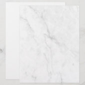 En-tête De Lettre Marbre Blanc (Devant / Derrière)