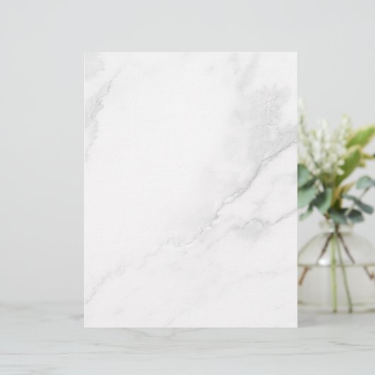 En-tête De Lettre Marbre Blanc (Debout devant)