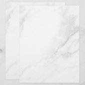 En-tête De Lettre Marbre Blanc (Devant / Derrière)