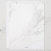 En-tête De Lettre Marbre Blanc (Dos)