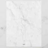 En-tête De Lettre Marbre Blanc (Dos)
