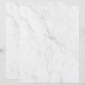 En-tête De Lettre Marbre Blanc (Devant / Derrière)