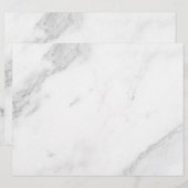 En-tête De Lettre Marbre Blanc (Devant / Derrière)