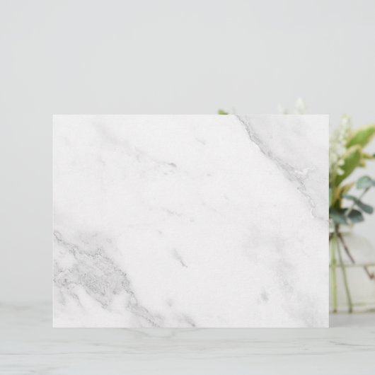 En-tête De Lettre Marbre Blanc (Debout devant)