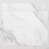 En-tête De Lettre Marbre Blanc (Devant / Derrière)