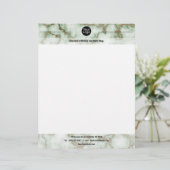 En-tête De Lettre Marbre d'or Faux Green (Debout devant)