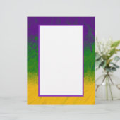 En-tête De Lettre Mardi Gras Gradient (Debout devant)