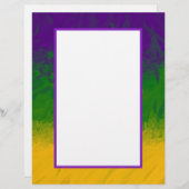 En-tête De Lettre Mardi Gras Gradient (Devant / Derrière)