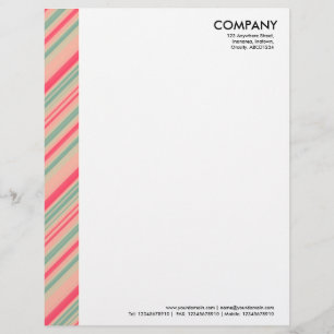 En-tête De Lettre Marge de couleur - Rayures 310515 (06)