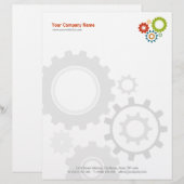 En-tête de lettre mécanique de dents (Devant / Derrière)