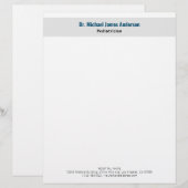En-tête De Lettre Médecin Moderne Simple (Devant / Derrière)