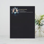 En-tête De Lettre Méditation de l'instructeur de yoga Pose de la Mis (Debout devant)