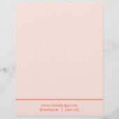 En-tête De Lettre Minimal Elegant Pastel Line (Dos)