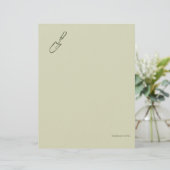 En-tête De Lettre Minimalist Botanical Garden Reader Gift (Debout devant)