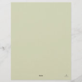 En-tête De Lettre Minimalist Botanical Garden Reader Gift (Dos)