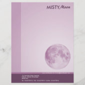 En-tête De Lettre Misty Moon Blue II (Devant)