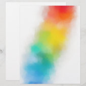 En-tête De Lettre Modèle blanc personnalisé Art Abstrait moderne col (Devant / Derrière)