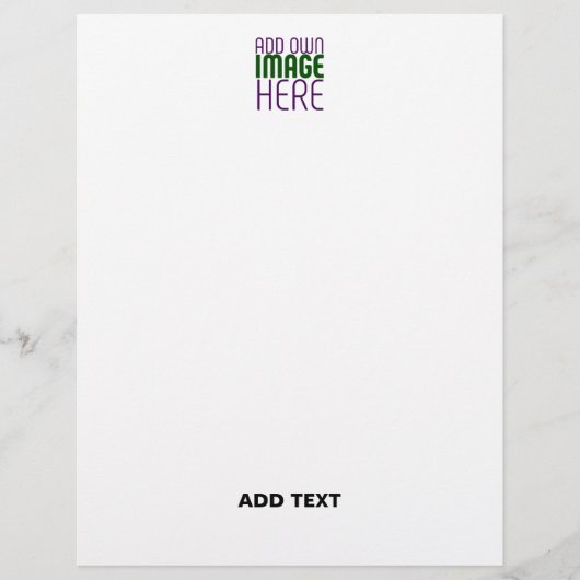 EN-TÊTE DE LETTRE MODÈLE DE TEXTE D'IMAGE BLANCHE SIMPLE MODERNE (Devant)