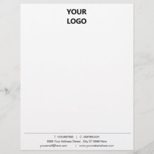 En-tête De Lettre Modèle d'entête de lettre d'entreprise avec logo e