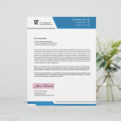 En-tête De Lettre Modèle d'entreprise d'en-tête de lettre (Debout devant)