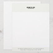 En-tête De Lettre Modèle du logo d'entreprise moderne (Devant / Derrière)