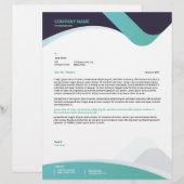En-tête De Lettre Modèle en-tête Business (Devant / Derrière)