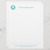 En-tête De Lettre Modèle en-tête et logo de la dentition (Devant / Derrière)