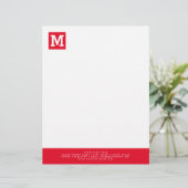 En-tête De Lettre Modèle en-tête simple pour entreprise (Debout devant)