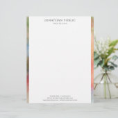 En-tête De Lettre Modèle moderne simple d'illustration abstraite (Debout devant)