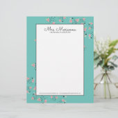 En-tête De Lettre Modèle simple de crème glacée à la pastèque (Debout devant)