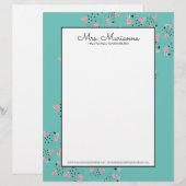 En-tête De Lettre Modèle simple de crème glacée à la pastèque (Devant / Derrière)