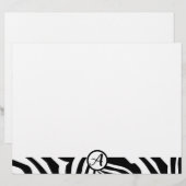 En-tête De Lettre Modèle Zebra (Devant / Derrière)