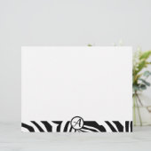 En-tête De Lettre Modèle Zebra (Debout devant)