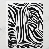 En-tête De Lettre Modèle Zèbre (Devant / Derrière)