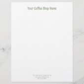 En-tête De Lettre Modern Simple Sage Green Personalized Business (Devant)