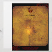 En-tête de lettre moderne classieux d'affaires (Devant / Derrière)