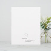 En-tête de lettre moderne d'affaires de monogramme (Debout devant)