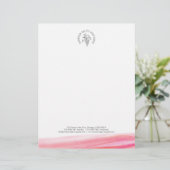 En-tête de lettre moderne d'aquarelle (Debout devant)