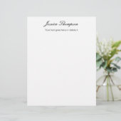 En-tête De Lettre Moderne élégant Plain Simple Professionnel (Debout devant)