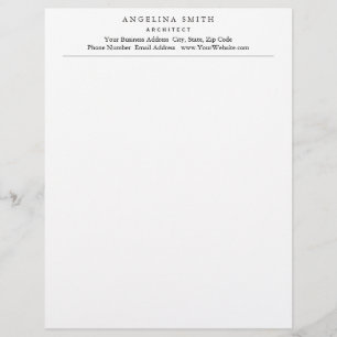 En-tête De Lettre Moderne minimaliste blanc professionnel